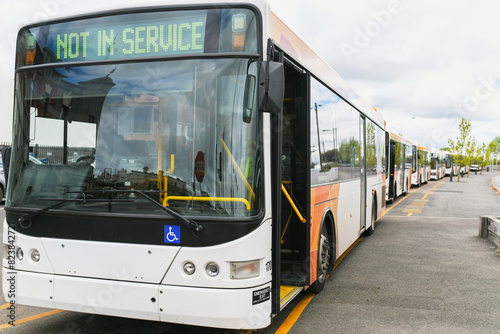 Public Transport buses in Australia regional town photo