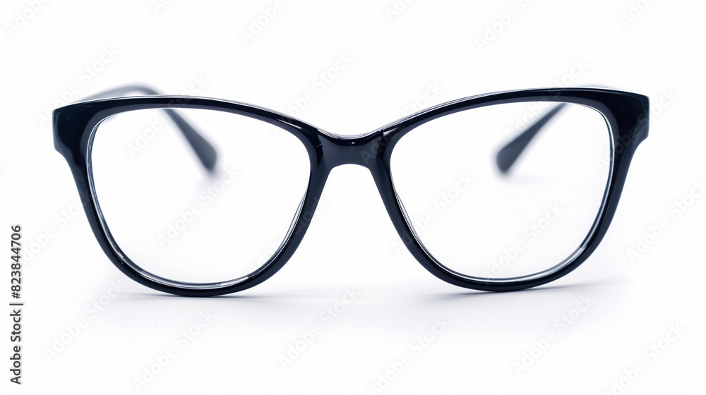 Stylish Reading Glasses on White Background Stylish Reading Glasses on White Background