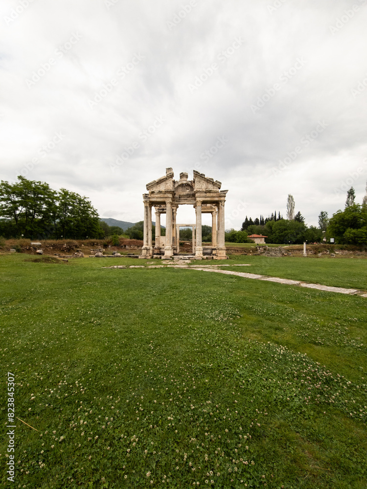 Obraz premium Afrodisias Ancient city. (Aphrodisias). The common name of many ancient cities dedicated to the goddess Aphrodite. The most famous of cities called Aphrodisias. Karacasu - Aydın, TURKEY