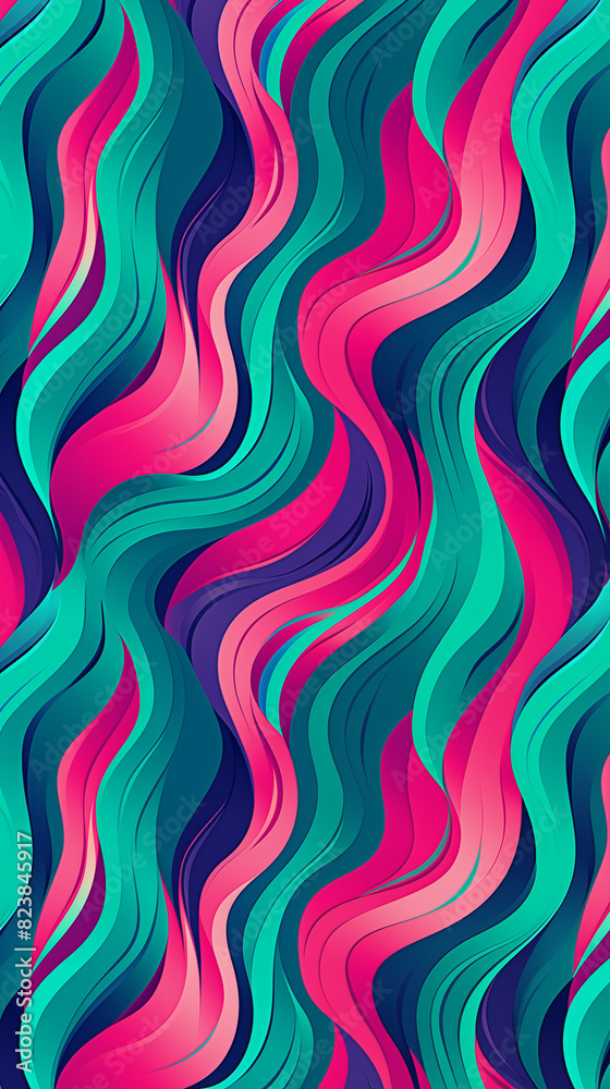 Abstract Image, Colorful Ribbons, Wallpaper, Background, Cell Phone and Smartphone Cover, Computer Screen, Cell Phone and Smartphone Screen, 9:16 Format - PNG