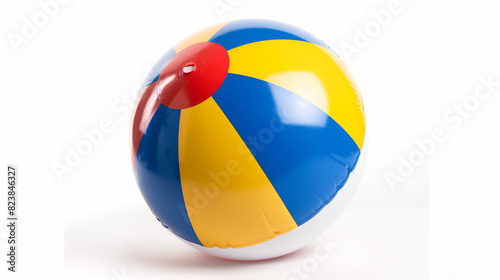 Free Download Colorful Beach Ball on White Background - GFXLoad