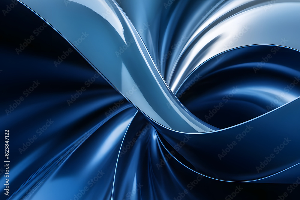 Fototapeta premium abstract blue wave background