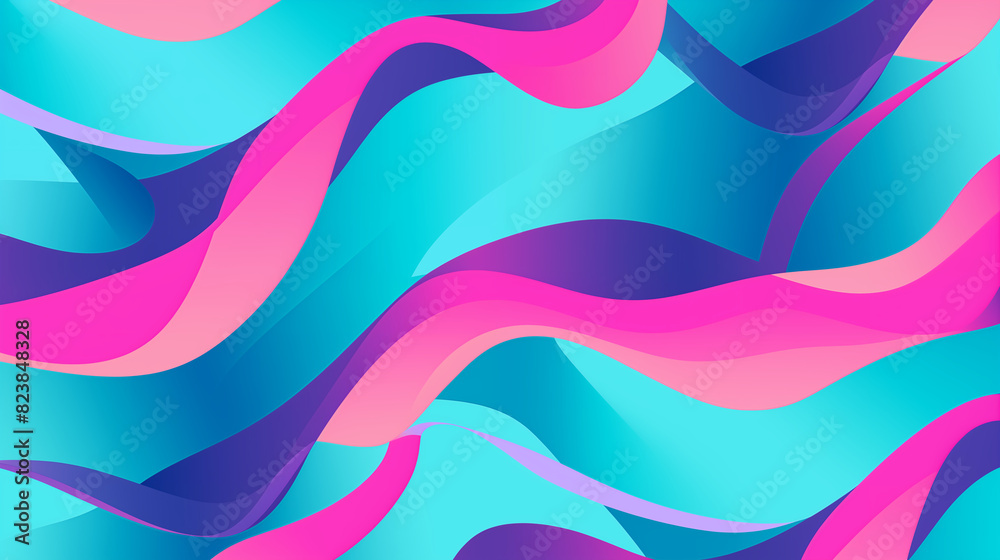 Fototapeta premium Abstract Image, Colorful Ribbons, Wallpaper, Background, Cell Phone and Smartphone Cover, Computer Screen, Cell Phone and Smartphone Screen, 16:9 Format - PNG