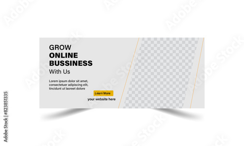 Digital marketing agency and corporate  facebook cover template
