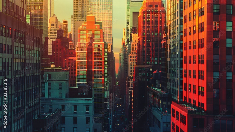 Obraz premium New York City Architecture Business Background