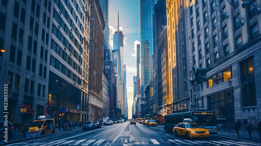 Fototapeta premium New York City Architecture Business Background