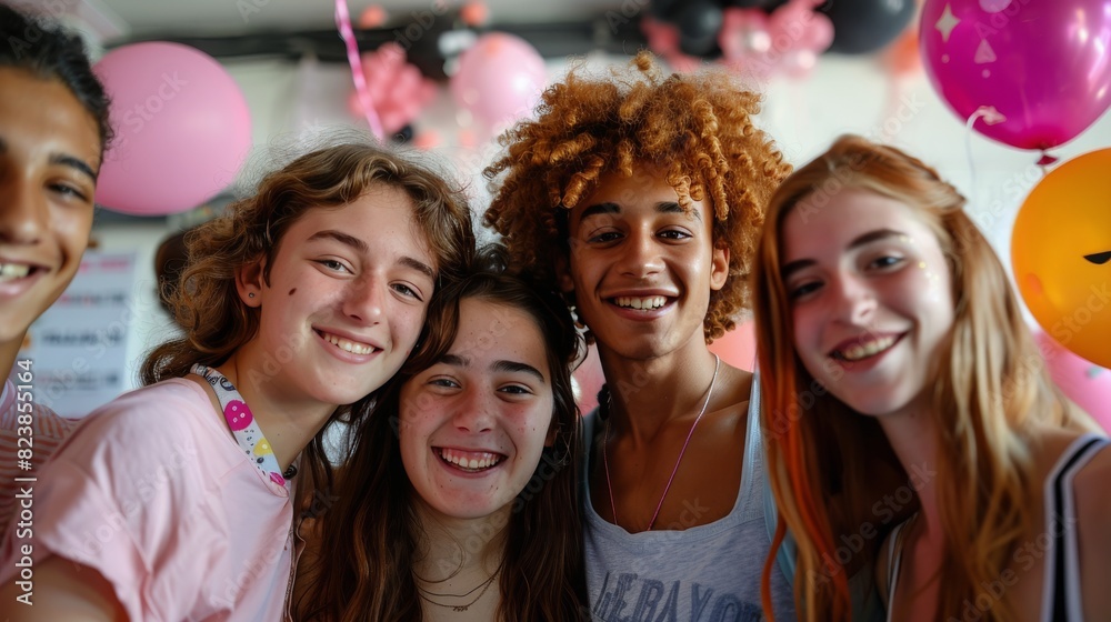 Group of Young Women Standing Together Group of Young Women Standing Together