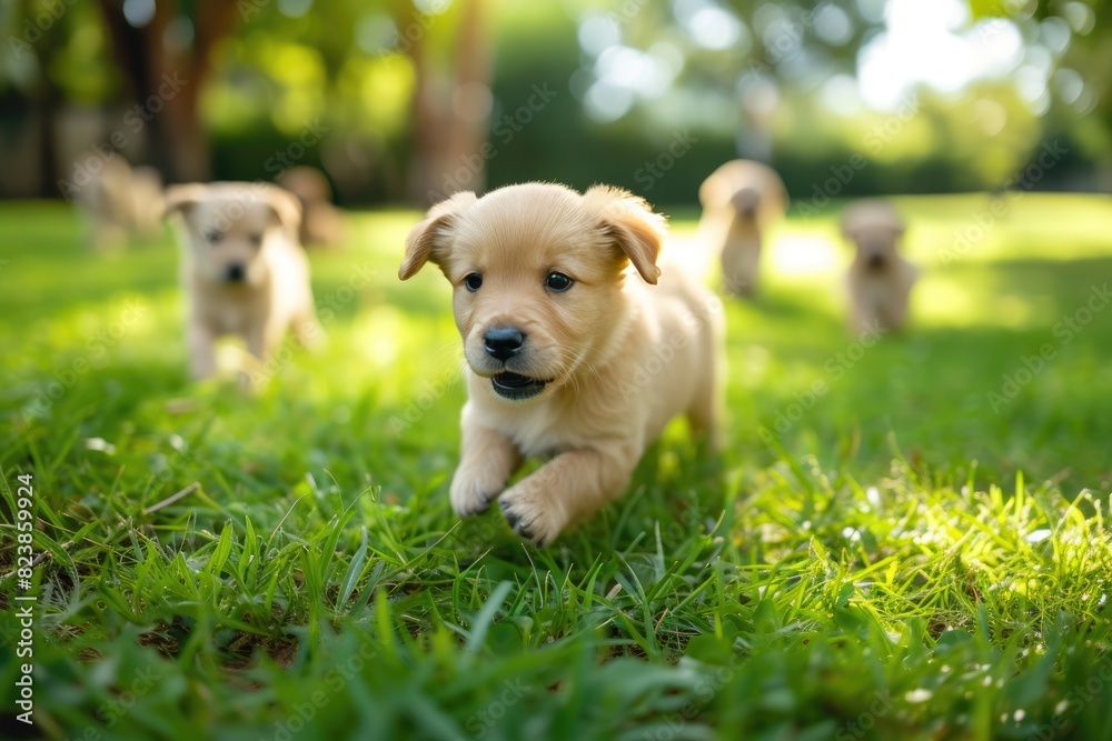 Adventurous Puppies Discovering Nature's Playground Adventurous Puppies Discovering Nature's Playground