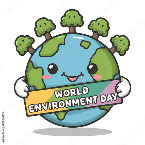 save the earth environment day kawaii