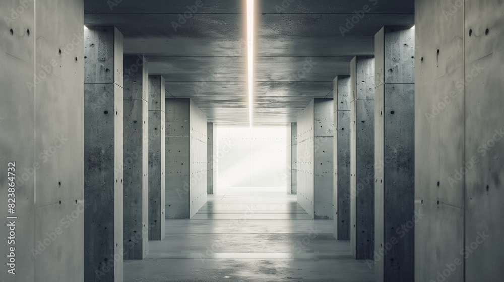 Long Hallway With Light at End