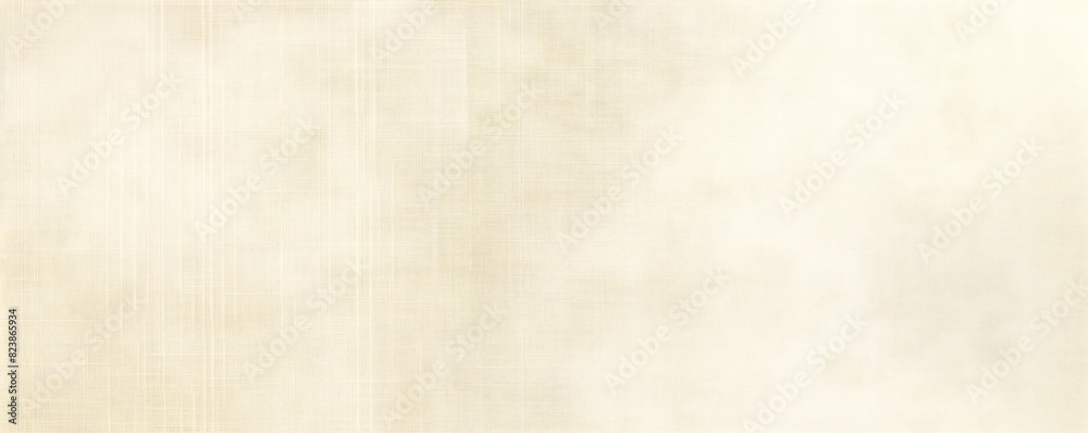 Fototapeta premium Light beige background, very soft and subtle color, very small grainy texture, cream linen paper banner background