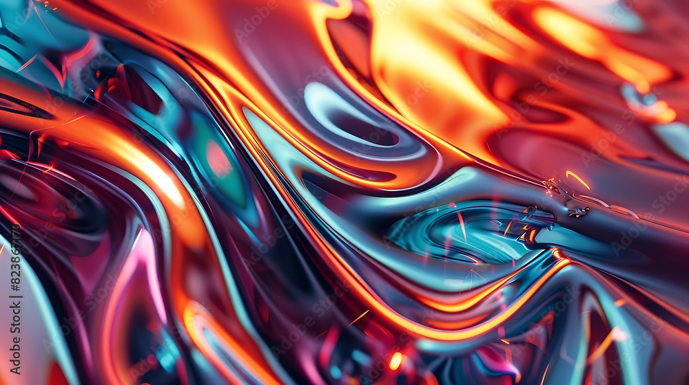 3D rendering, abstract background with vibrant colors and smooth shapes. 3D rendering, abstract background with vibrant colors and smooth shapes.