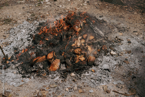 Burning Chametz Ritual Before Passover.