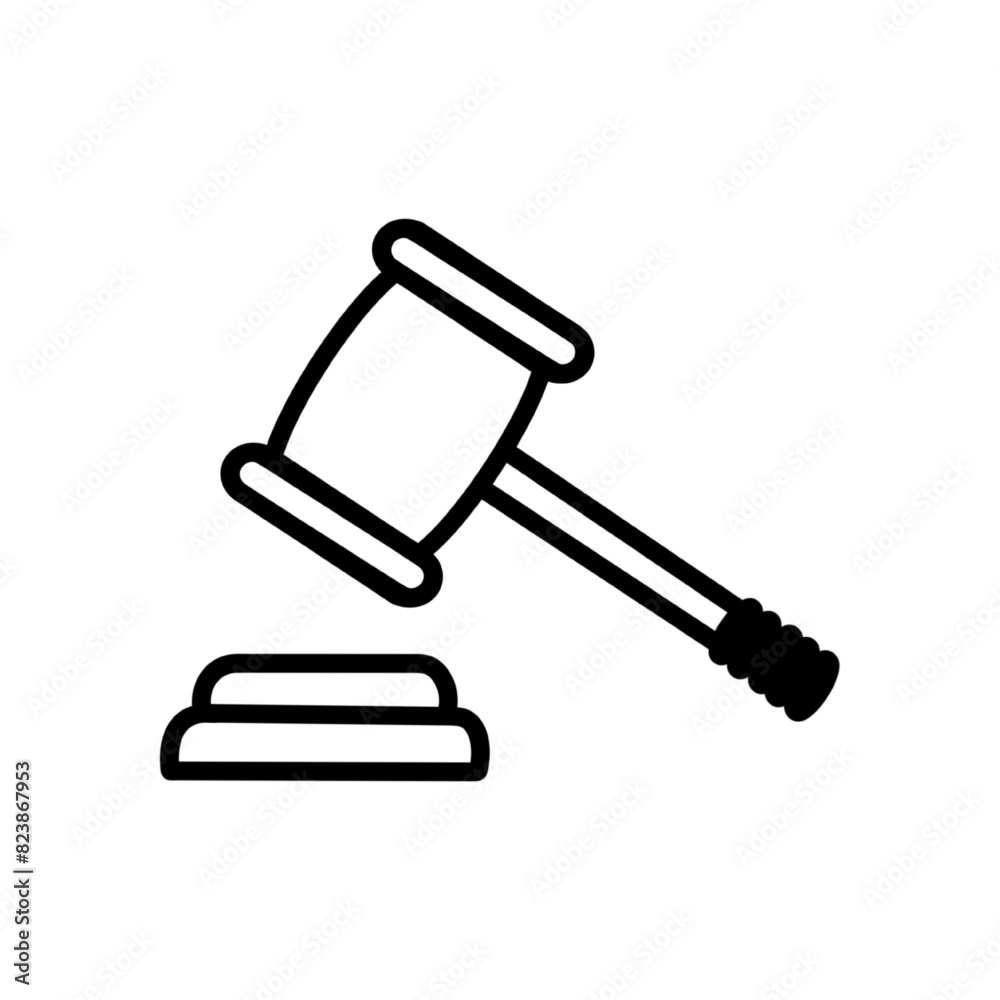 auction thin line vector icon auction thin line vector icon