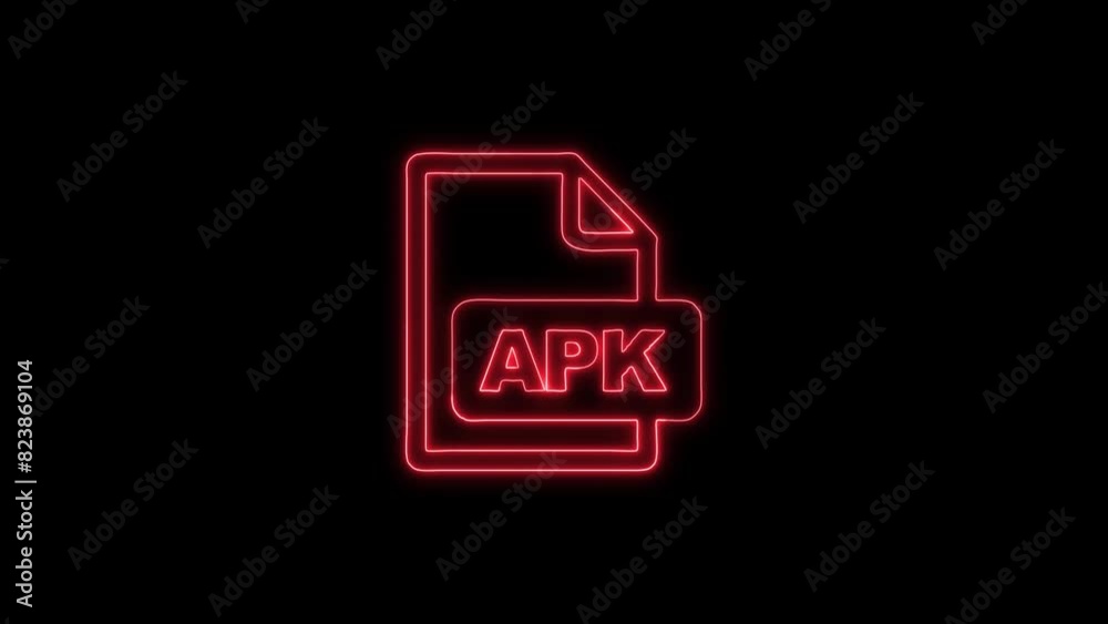 Neon Glowing AIF File Format Outline Icon and Symbol Animation on Black Background Neon Glowing AIF File Format Outline Icon and Symbol Animation on Black Background