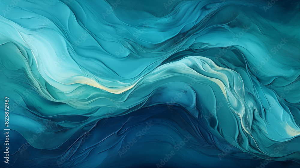 Obraz premium blue background. Closeup of abstract rough blue and white art painting texture