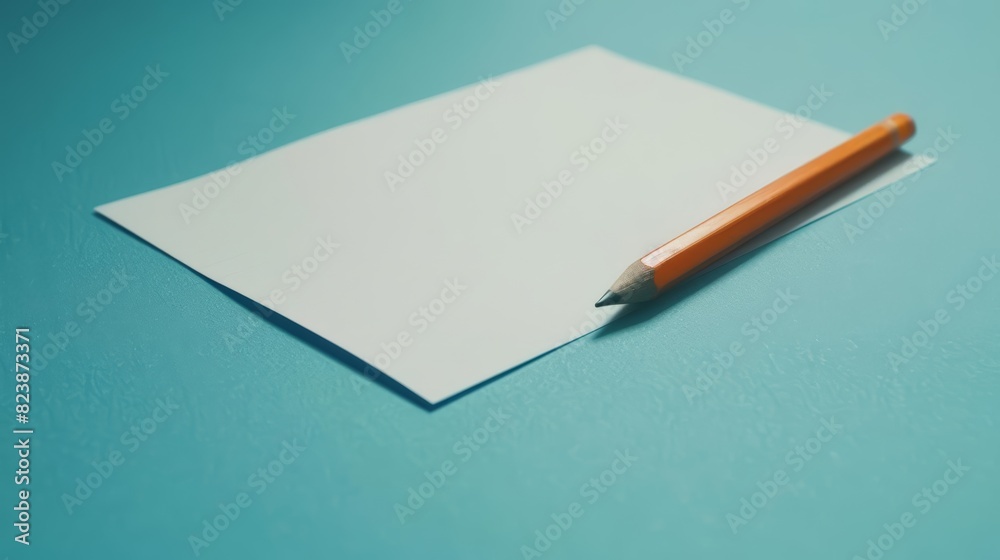 A revolutionary paper, designed to sync with digital devices, sat next to a classic pencil, bridging the gap between analog and digital worlds effortlessly A revolutionary paper, designed to sync with digital devices, sat next to a classic pencil, bridging the gap between analog and digital worlds effortlessly
