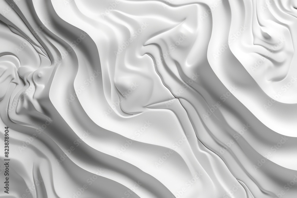 Fototapeta premium A white background with elegant wavy lines. Perfect for design projects