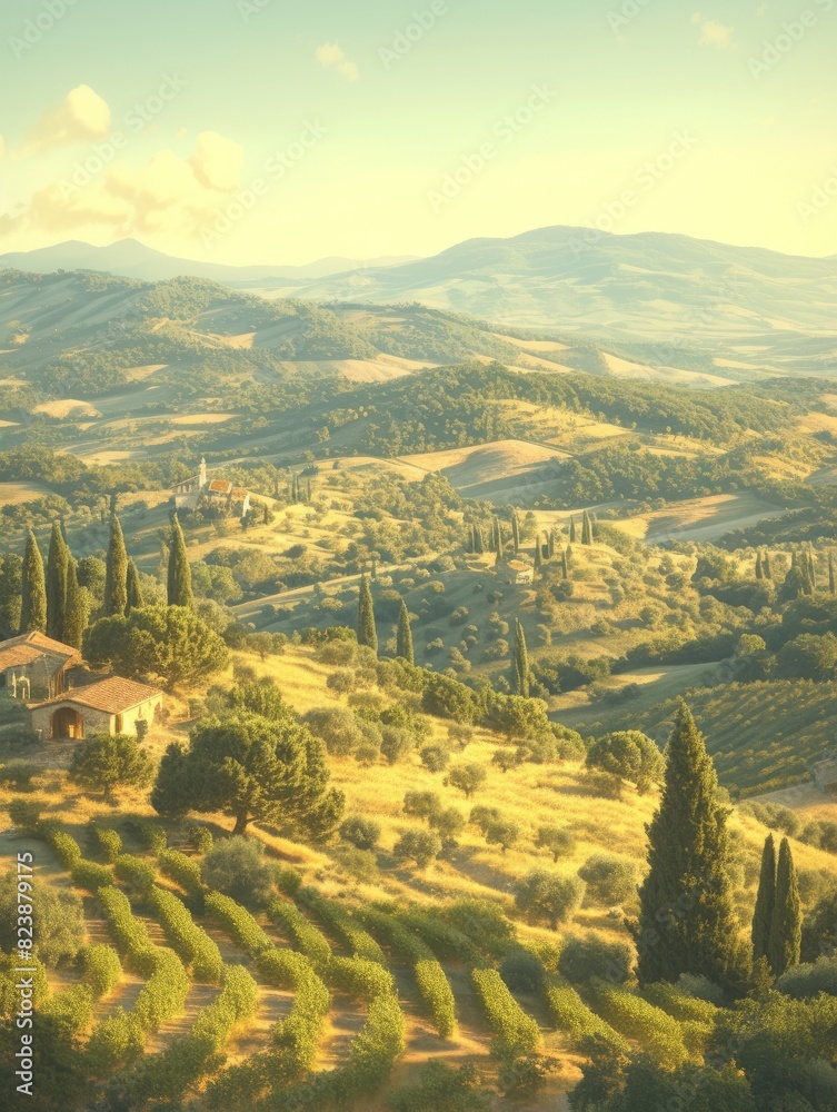 Obraz premium landscapes of Tuscany