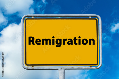 Cuadro en lienzo Remigration