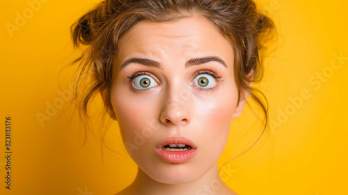 Girl shocked face reaction