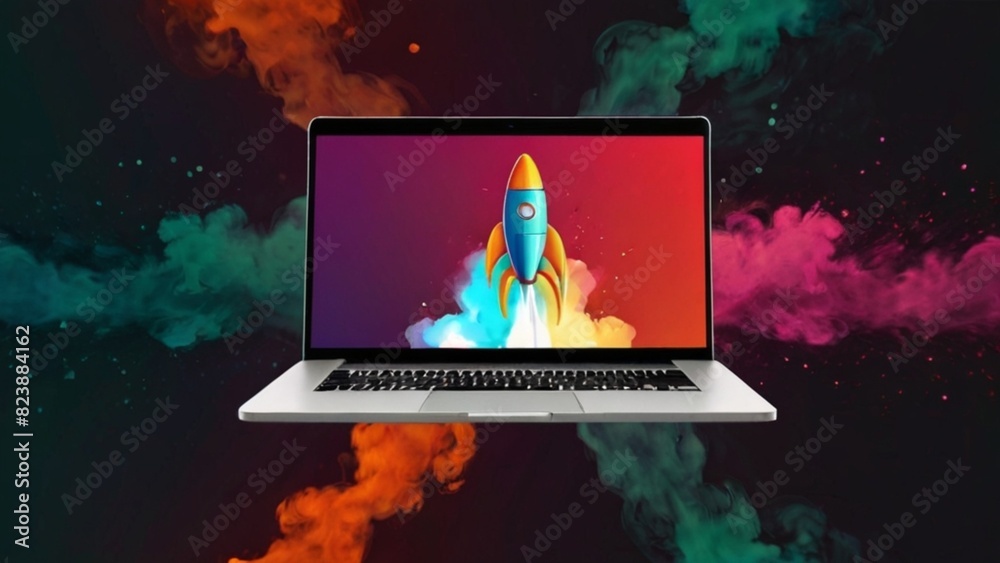 computador portátil foguete