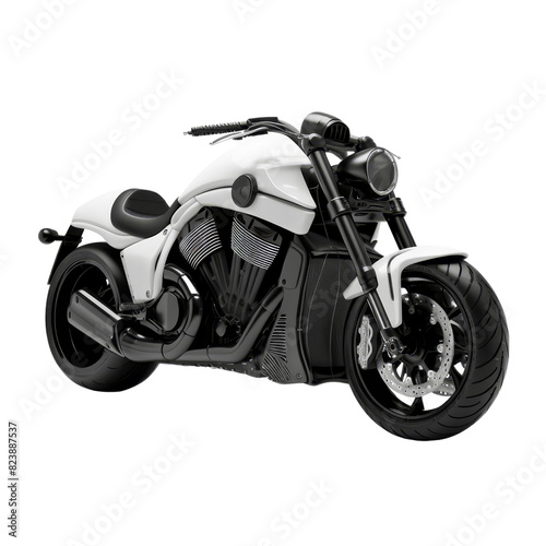 A motorcycle isolated on transparent background  png  cut out