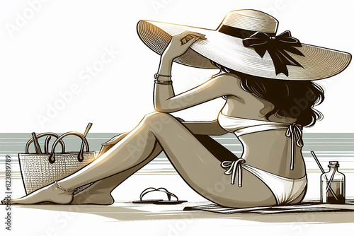 woman with a suitcase