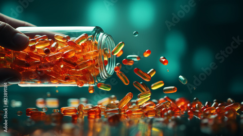 Worker Placing Bottles on Conveyor Belt