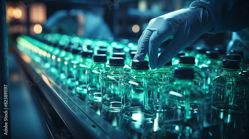 Dog With Colorful Hair Against Colorful Background
