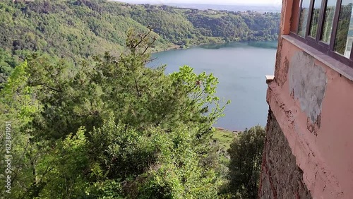 Nemi - Scorcio del lago da Via del Plebiscito photo