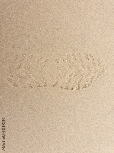 footprint in sand