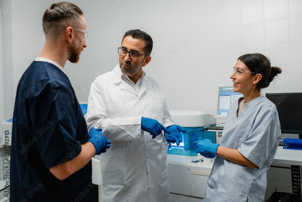 Work in the laboratory Work in the laboratory