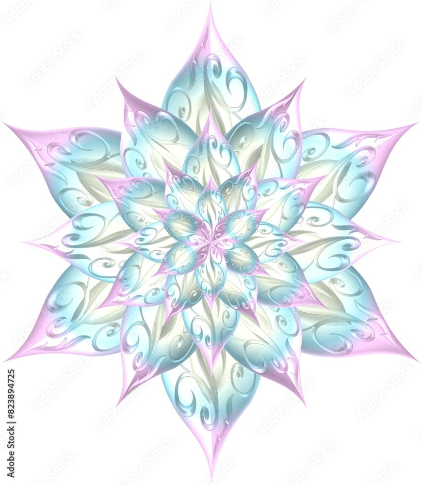 big shiny ornament floral star big shiny ornament floral star