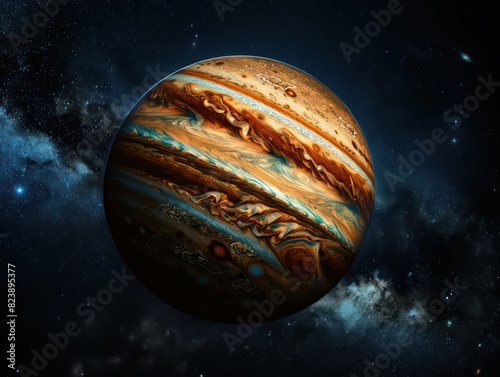 planet Jupiter in space