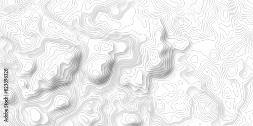 Lines Topographic contour lines vector map seamless pattern. Geographic mountain relief. Abstract lines background. Contour maps. Vector illustration  Topo contour map design.