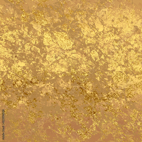 Obraz na płótnie Golden Abstract decorative paper texture background for artwork - Illustration w salonie