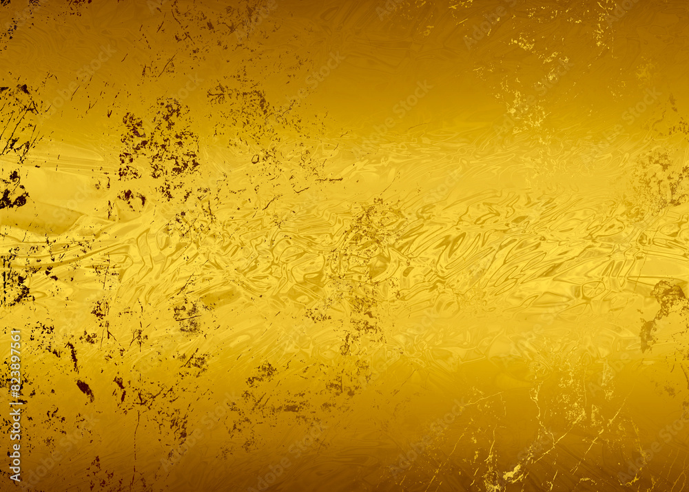 Golden Abstract decorative paper texture background for artwork - Illustration