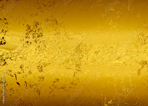 Obraz na płótnie Golden Abstract decorative paper texture background for artwork - Illustration w salonie