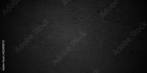 Dark black stone grunge wall blank background with copy for space design. Dark grey black slate background or backdrop texture. High Resolution on dark black Cement Texture Background. photo