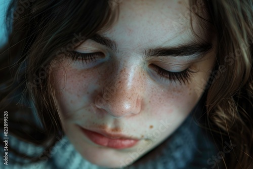 Close up of a person using a cell phone. Suitable for technology concepts © Fotograf