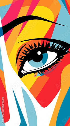 Abstract Image, Face, Eyes, Mouth, Wallpaper, Background, Cell Phone and Smartphone Cover, Computer Screen, Cell Phone and Smartphone Screen, 9:16 Format- PNG