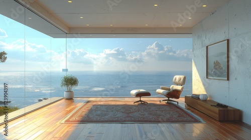 Living Room With a Couch and a Chair