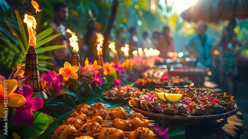 Table With Multiple Plates of Food