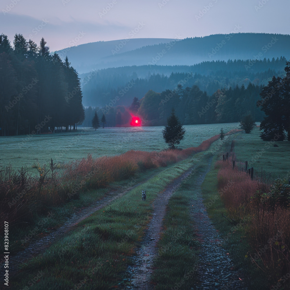 Fototapeta premium Professional Artistic Photography: Melancholic Sunrise 