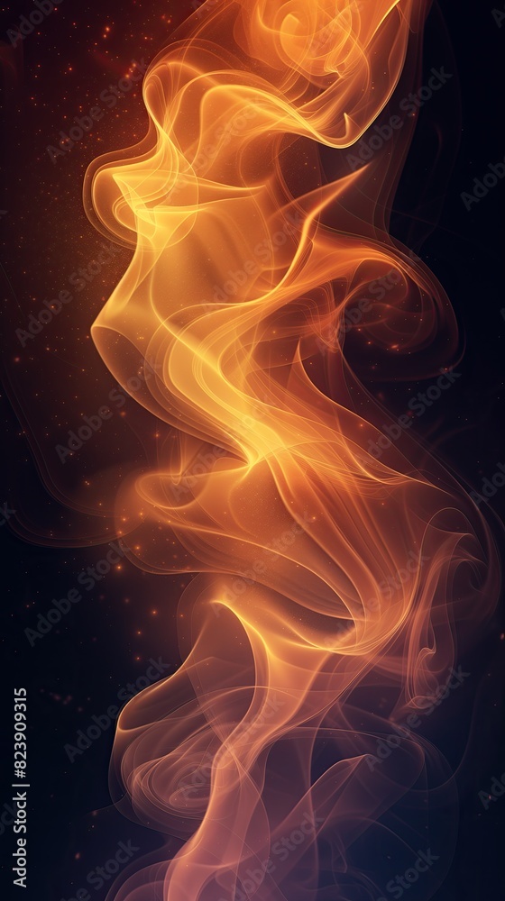Fire and Smoke Glowing Orange Light Flame Burning Macro Abstract Nature Natural Beauty Background Concept, Swirl Wave Curve Web Graphic Wallpaper, Vertical 9:16 Digital Art Backdrop Fire and Smoke Glowing Orange Light Flame Burning Macro Abstract Nature Natural Beauty Background Concept, Swirl Wave Curve Web Graphic Wallpaper, Vertical 9:16 Digital Art Backdrop