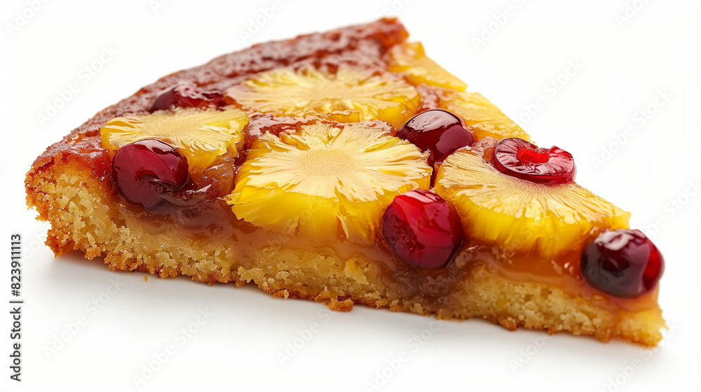Slice of Pineapple Upside Down Cake Slice of Pineapple Upside Down Cake
