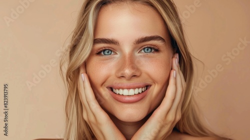 Radiant Young Woman Smiling
