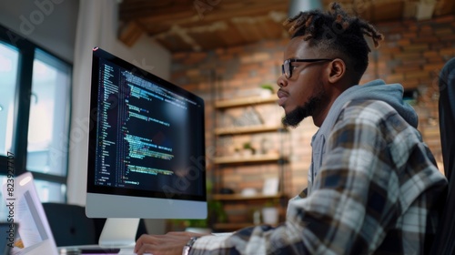 A Programmer at His Workstation