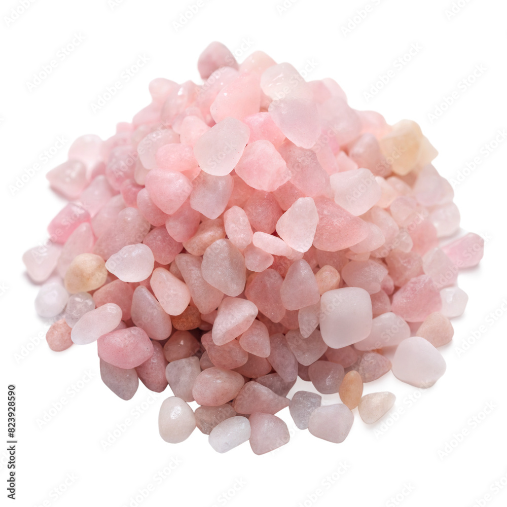 Close-up of pink Himalayan salt crystals Close-up of pink Himalayan salt crystals